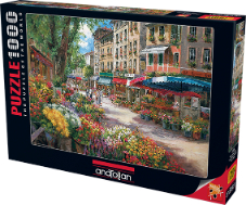 Paris Çiçek Pazarı / Paris Flower Market (1000 parça)